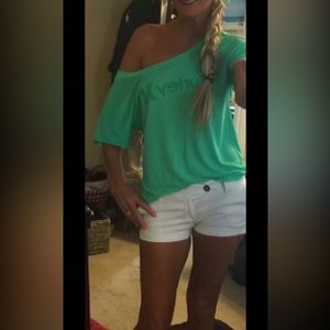 Hurley off the shoulder shirt